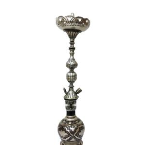 Tirs Silver Oxide Rose & Jumbo Glass Vase